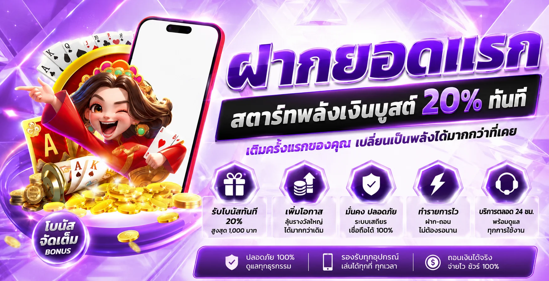 ฝากถอนออโต้ Changbet789 ระบบรวดเร็วภายใน 30 วินาที